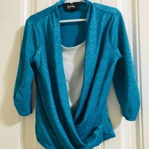 byby girl top blue Size (7-8)